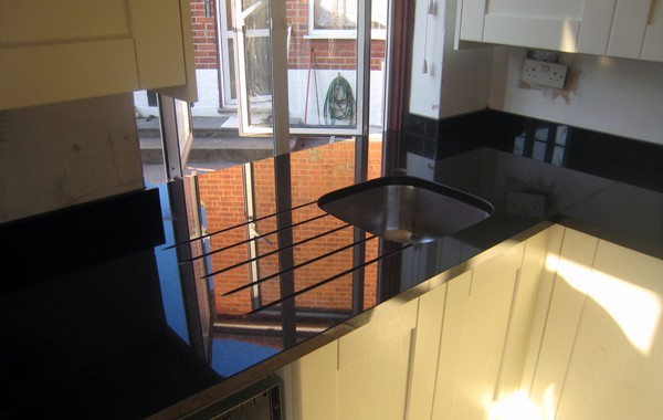 Black Granite Kitchen in Brent