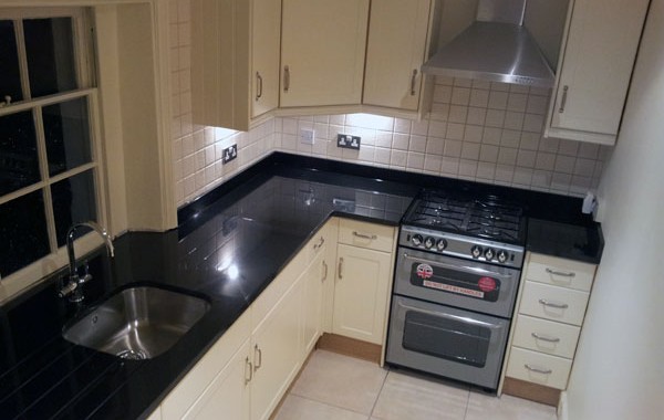 Black Granite Kitchen Worktops in St. Johns